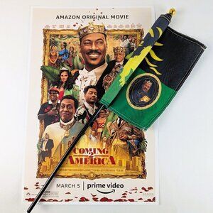 Coming 2 America 11x17 Poster and Zamunda Flag